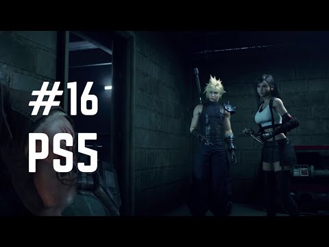 Final Fantasy 7 Remake Walkthrough Gameplay Part 16 - Grappling Gun (PS5)(1080p HD)