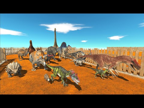 Desert Race Dinosaurs vs Fastest Animal In The Fun Tiger Jungle - Animal Revolt Battle Simulator
