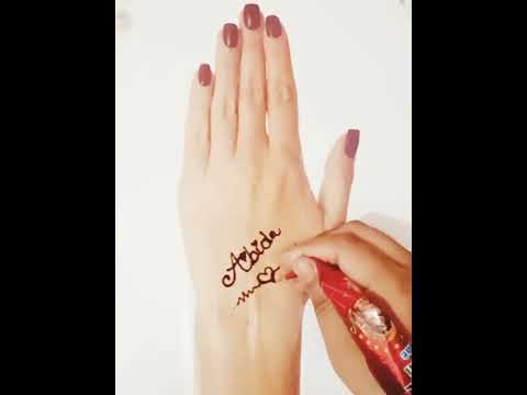 #shorts || Abida name | beautiful name 💕 tattoo mehndi design.