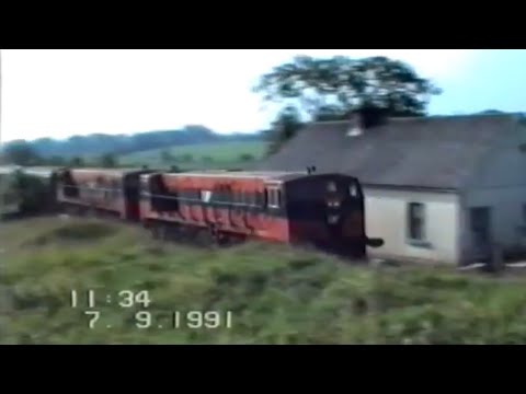 Irish Railways: Last Knock Special via Tuam - September 1991. 