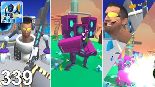 Mechangelion Robot Fighting 339: 🚽 CLEANUP CREW! Removing Skibidi Toilet & Speakerman!