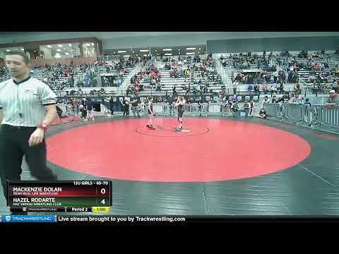 65-70 Lbs Semifinal - Hazel Rodarte, Mat Demon Wrestling Club Vs Mackenzie Dolan, Team Real Life W