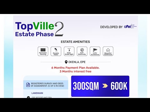 Residential Land For Sale Topville Estate Phase 2 Okenla Close To Augustine University Epe Lagos