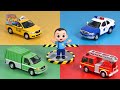 Rescue Vehicles For Kids Police Car Fire Truck Train More Fun Car Songs Nursery Rhymes