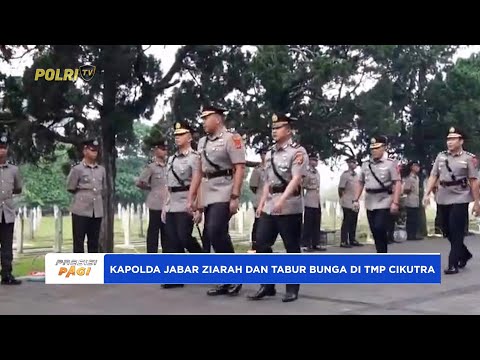 POLDA JABAR PERINGATI HARI BHAYANGKARA KE-79 ZIARAH DAN TABUR BUNGA DI TMP CIKUTRA