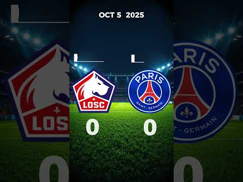 Lille vs PSG (Oct 5) – Ligue 1 Results | Goals & Scorers | Football Pulse #shorts