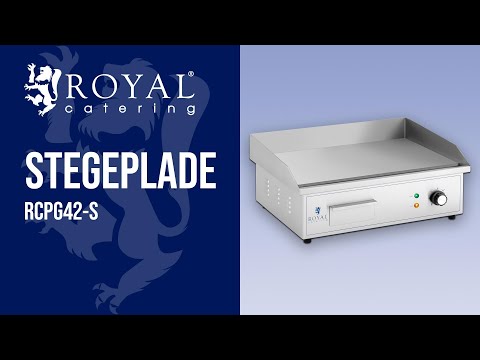 Produktvideo - Stegeplade - 530 x 350 mm - Royal Catering - 3,000 W