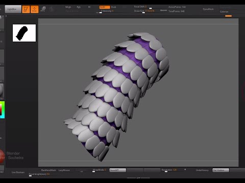 Zbrush Nanomesh rotation fix ( Snake Scale )
