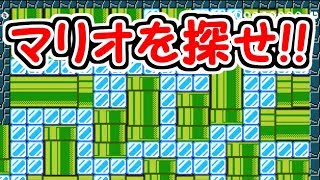 隠れてるマリオを探して!!どこにいるかな？【マリオメーカー実況】