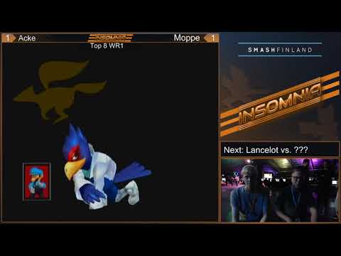 Insomnia XX - Melee Singles - Winners Round 1 - Acke(Luigi) vs Moppe(Link, Falco)