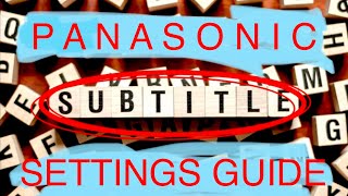 Panasonic UB820 UB9000 UB9004 UB420 Subtitles Step by Step How To Settings Tutorial