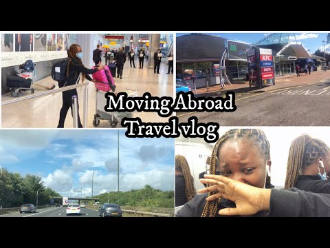Travel with me to the UK! Moving abroad! My first time in the UK! Study visa! Emotional vlog 😭