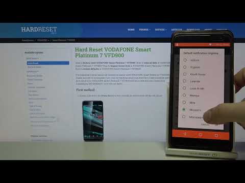 Vodafone Smart Platinum 7 Notification Tones Presentation