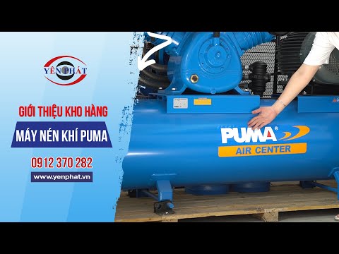 Giới thiệu kho hàng máy nén khí Puma nhập khẩu