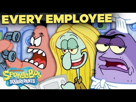 クラスティ・クラブの従業員の年表を見てみよう！?スポンジボブ (Timeline of EVERY Krusty Krab Employee EVER! ? SpongeBob)