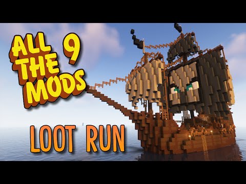 Sjin - Minecraft All The Mods 9 - #14 LOOT RUN and Exploring the World!