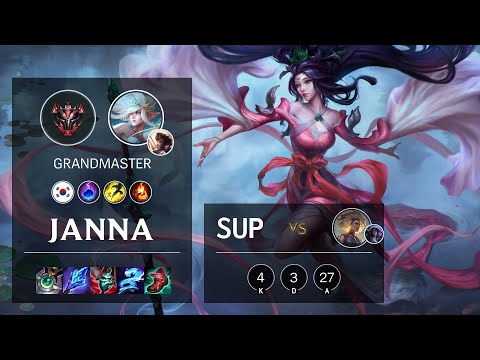 Janna Support vs Rell - KR Grandmaster Patch 11.7