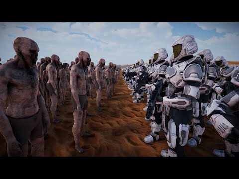 10.000 GALAXY SOLDIERS vs 1.000.000 ZOMBIES - ULTIMATE EPIC BATTLE SIMULATOR 2 - UEBS 2
