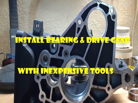 Install Bearing & Drive Gear 5 Spd Harley Trans