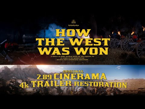 How The West Was Won (1962) Theatrical Uncut Trailer (4K Cinerama 2.89 Restoration)