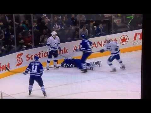 Paul Ranger hit from behind by Alex Killorn (3/19/2014)