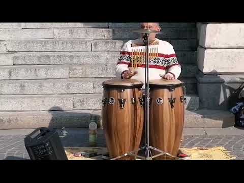 Nada Contigo _ Après La Classe feat. Alborosie _ Tommy patchanka performing on congas Bologna Italy