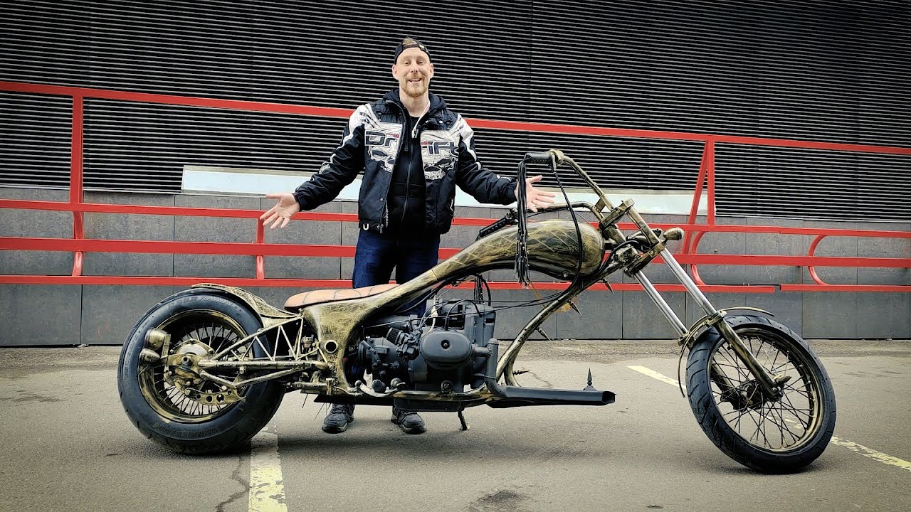 Кастомный мотоцикл на базе Урала