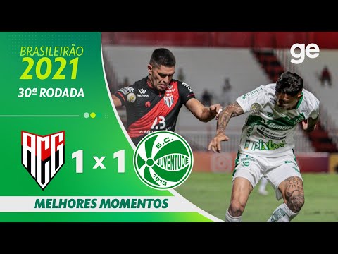 ATLÉTICO-GO 1 X 1 JUVENTUDE | MELHORES MOMENTOS | 30ª RODADA BRASILEIRÃO 2021| ge.globo