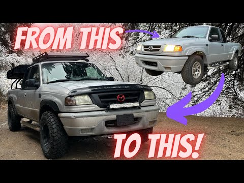 Building an OFF ROAD Ford Ranger in 10 Minutes!! (B4000 Overland Build)
