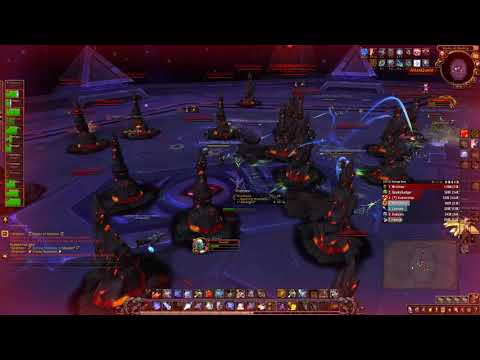 WoW Shadowlands pre patch arms warrior pve Ny'alotha, the Waking City Heroic part 1 Wrathion kill