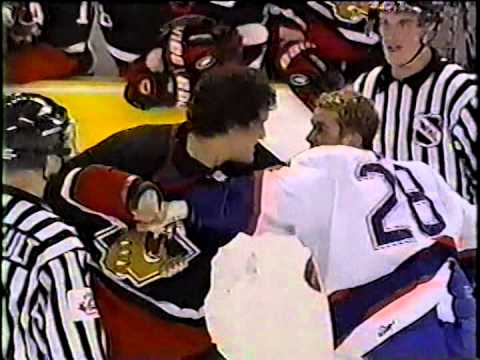 Colton Orr vs Derek Boogaard WHL Feb 6/2001