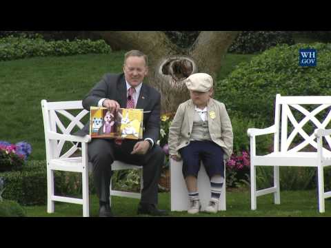 Watch White House Hothead Sean Spicer Awkwardly Read To Children!