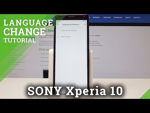 How to Change Language on SONY Xperia 10 - Language Settings