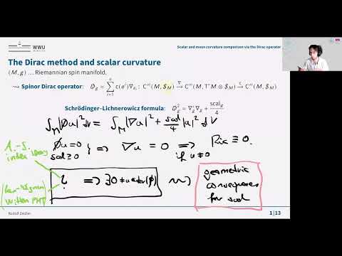 Rudolf Zeidler - Scalar and mean curvature comparison via the Dirac operator