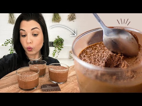 Mousse au Chocolat en 5 minutes 🍫 (moins d'1€ par portion)