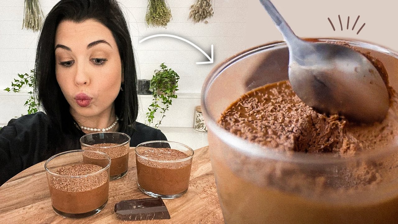 Mousse au Chocolat en 5 minutes 🍫 (moins d'1€ par portion)