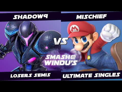 Shadow9 (Dark Samus) vs Mischief (Mario) - Smash @ Windu's 104 - Losers Semis SSBU