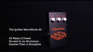 Video thumbnail for Quilter MicroBlock 45 Amp Demo by BoyntonProAudio