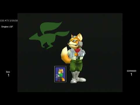 GSS 73 SSBM - Ses (Green Fox) vs. GWM420 (Default Fox) - Melee LQF