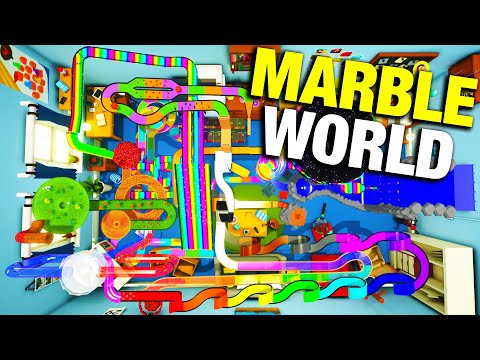 GIANT Marble Run + MORE!!! -  Marble World