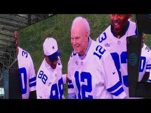 Dallas cowboys 2025 Legends Homecoming Roger Staubach Drew Pearson 10/19/25 screenview