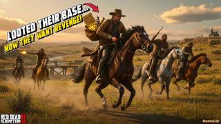 Arthur’s Revenge! Looting the Bounty Hunter Leader’s Base 🔥 | Epic Chase Scene | GameLok - RDR2