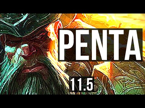 GANGPLANK vs CAMILLE (TOP) | Penta, 7 solo kills, 1.1M mastery | NA Diamond | v11.5