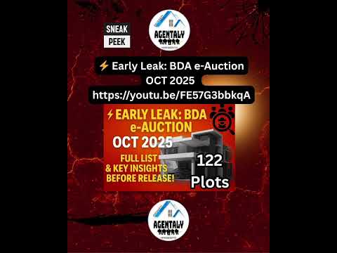 ⚡ Early Leak: BDA e-Auction l OCT 2025 – Full List & Key Insights Before Release!#BDA #BDAeAuction