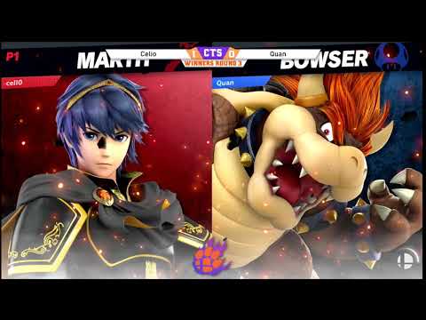 Clocktower Smash 54 - Winners Quarters - Celio (Marth) vs. Quan (Bowser) - SSBU