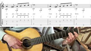 Le Premier Bonheur Du Jour - Francoise Hardy (Easy fingerstyle tutorial)