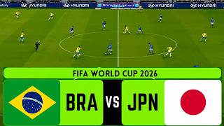 June 29, 2026 | Brazil vs Japan | FIFA World Cup 2026 | 16avos Football Match | PES2021 Gameplay