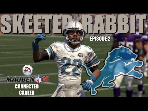 Madden 16 (Xbox One): Skeeter Rabbit (RB) Connected Career EP 2 - Week 2 vs Vikings