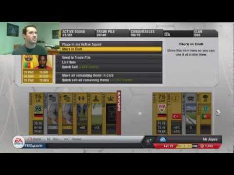 FIFA 13 Ultimate Team Live Pack Opening
