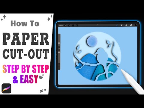 Paper Cut Out Effect In Procreate - Step by Step - Easy Procreate Tutorial For Beginners